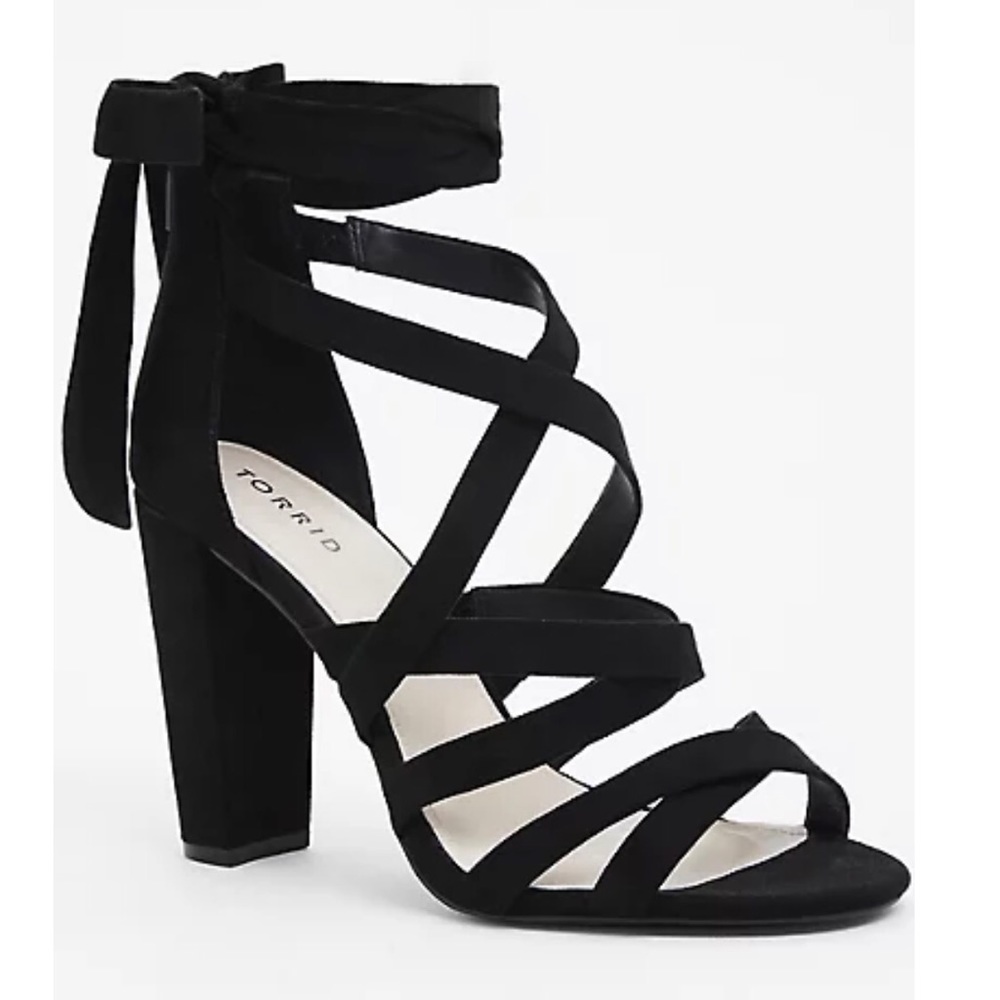 Torrid strappy heel cage sandals